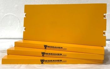 YCC604-1W - 4 Fahrbahnplatten - 11 x 5 cm - Gelb RAL1007 WIESBAUER